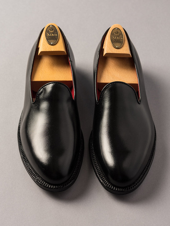 Black Slipper by Alden Black / 9.5 / D Black Slipper by Alden Black / 9.5 / D